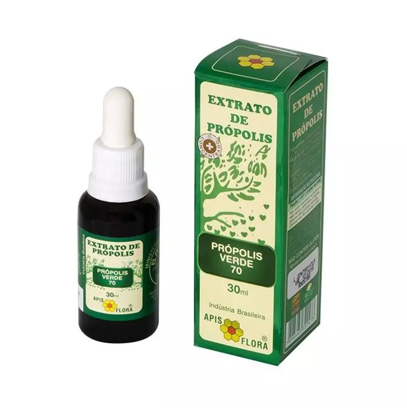 Extrato de Própolis Verde 70% Apis Flora 30ml  Potência Máxima para Sua Saúde e Imunidade