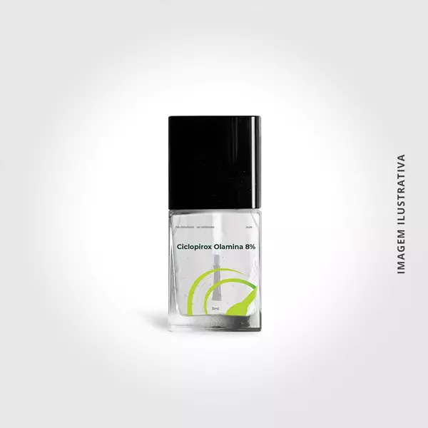 Ciclopirox Olamina 3ml  Antifúngico para Unhas e Pele