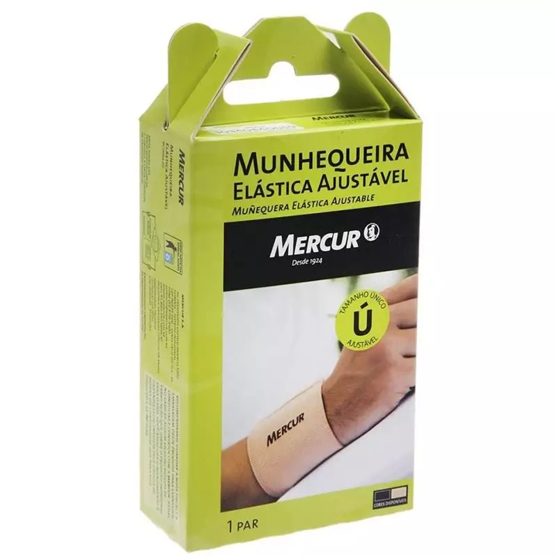 Munhequeira Elástica Mercur Bege (PAR) 