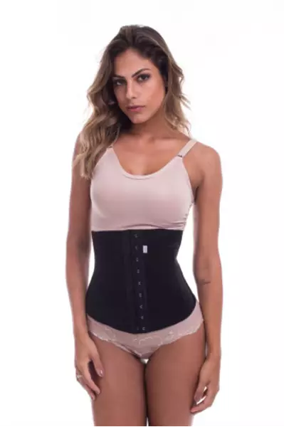 Cinta Modeladora Curta c/ Barbatana Preta Tamanho G - Biobela