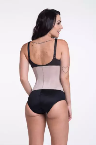 Cinta Modeladora Curta c/ Barbatana Bege Tamanho GG - Biobela