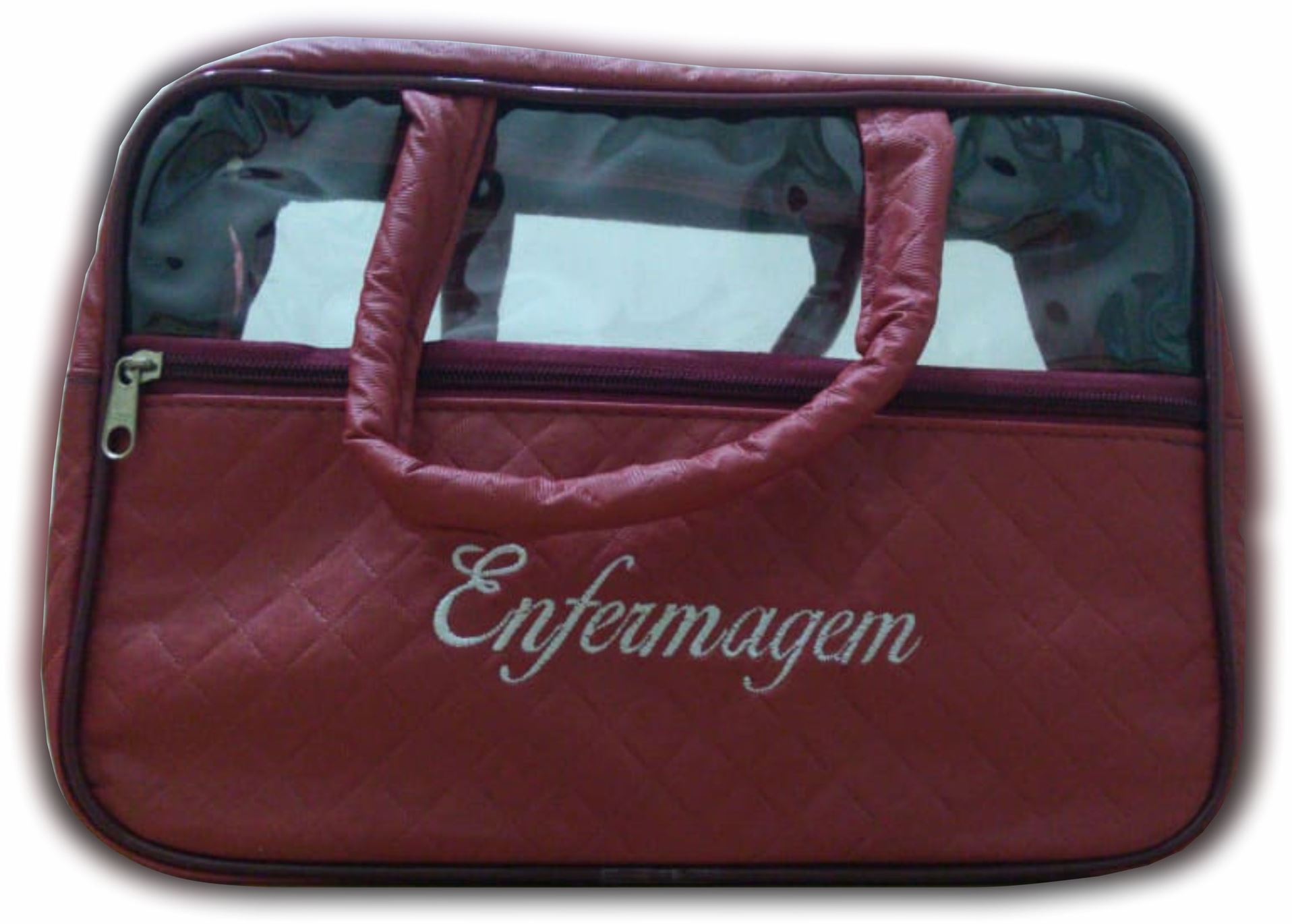 zipper transparent bolsa