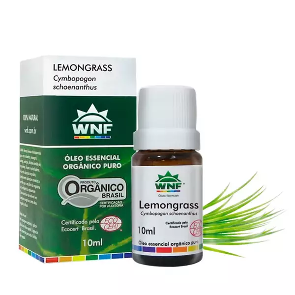 Óleo Essencial de Capim Limão (Lemongrass) Puro (100%) - WNF - 10ml
