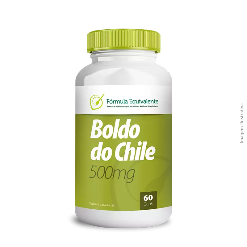 Boldo do Chile Ext Seco 500mg - 60 Cápsulas - Fórmula Equivalente