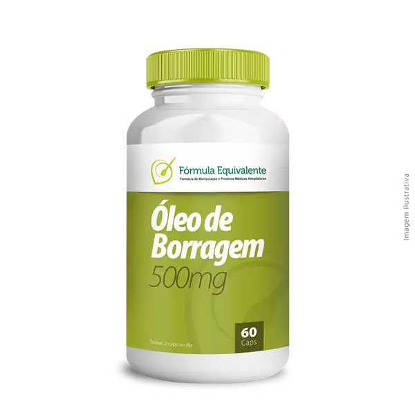 Óleo de Borragem 500mg - 60 Cápsulas - Saúde da Pele e Alívio da TPM