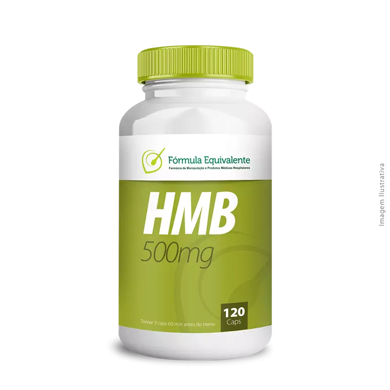 HMB 500mg - 120 Cápsulas - Suporte para Recuperação e Massa Muscular