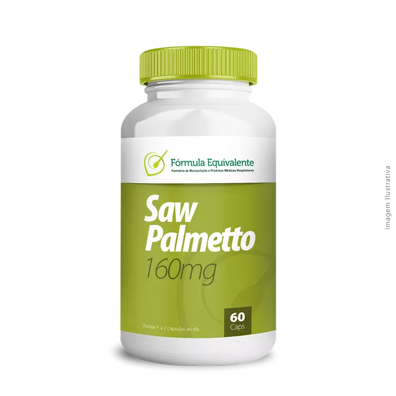 Saw Palmetto 160mg - 60 Cápsulas - Saúde da Próstata e Capilar Masculina