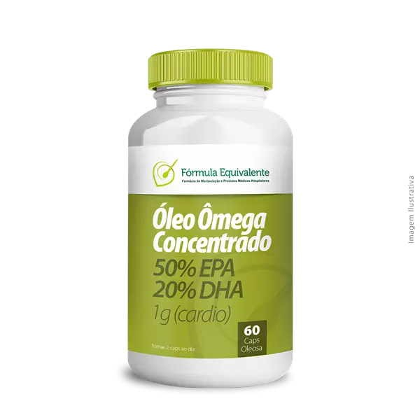 Ômega 3 Cardio 60 Cápsulas (500 mg EPA + 200 mg DHA)  Máxima Saúde Cardiovascular e Cerebral