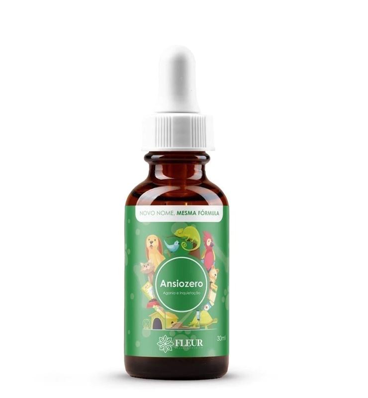 Floral de Bach Ansiozero Pet 30ml  Alívio Natural para Ansiedade e Inquietação