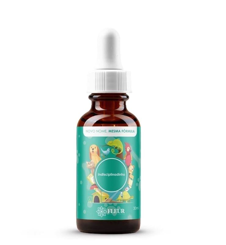 Floral de Bach Indisciplinadinho Pet 30ml  Educação e Obediência para Cães e Gatos