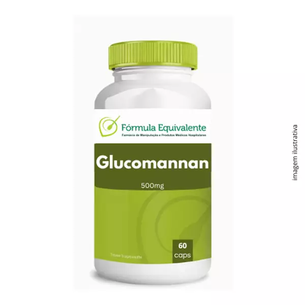 Glucomannan 500mg - 60 cápsuas