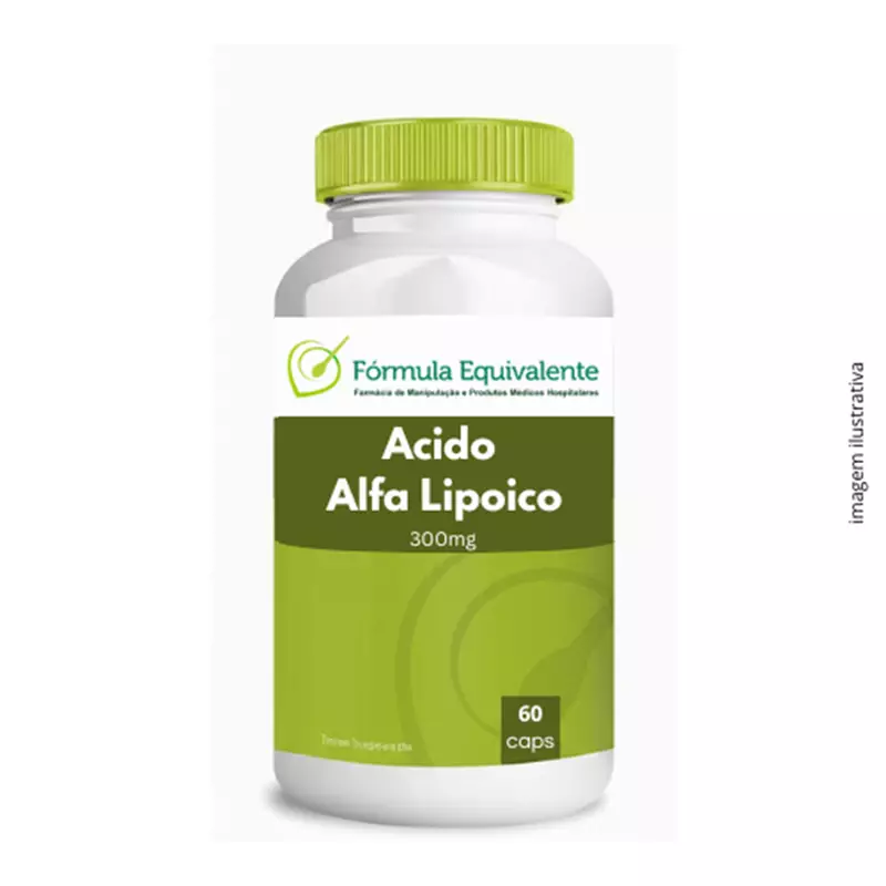 Ácido Alfa Lipóico 300mg | Potente Antioxidante, Anti-Idade e Metabolismo da Glicose - 60 Cápsulas | Fórmula Equivalente