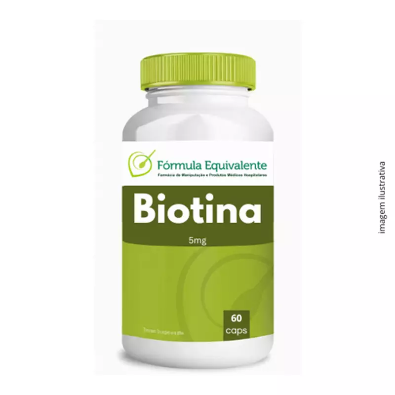 Biotina 5mg - 60 Cápsulas