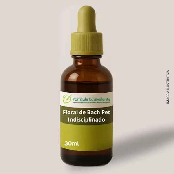 Floral de Bach Pet Indisciplinado manipulado 30ml 