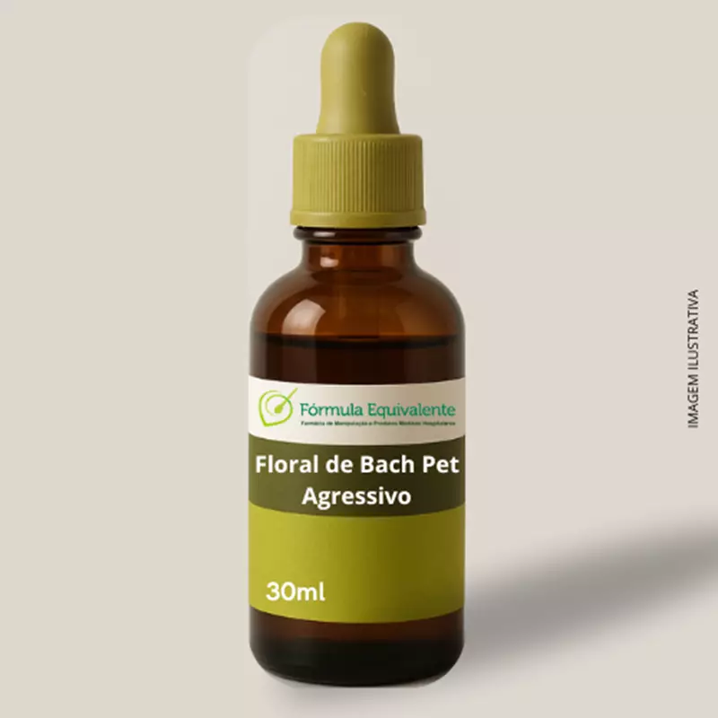 Floral de Bach Pet Agressivo manipulado 30ml 