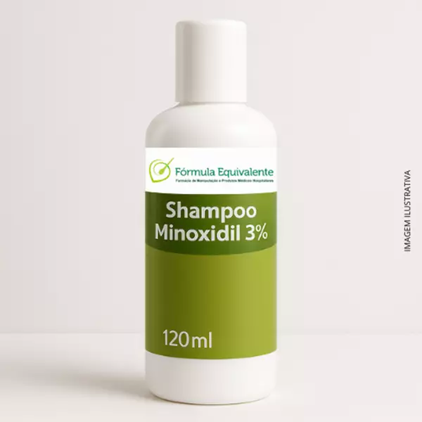 SShampoo Capilar com Minoxidil 3% � 120ml