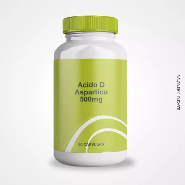 Ácido D-Aspártico 500mg - 60 Cápsulas