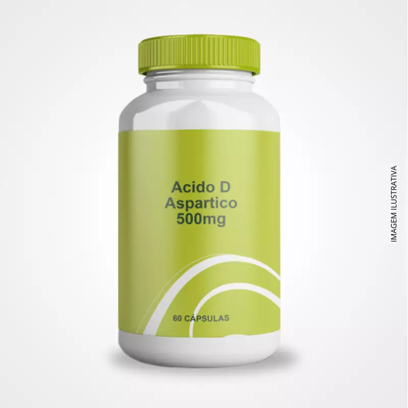 Ácido D-Aspártico 500mg - 60 Cápsulas
