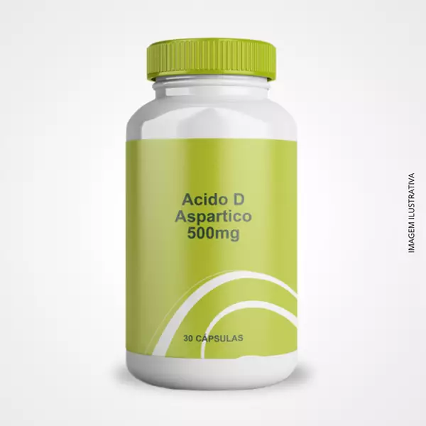 Ácido D-Aspártico 500mg - 30 Cápsulas