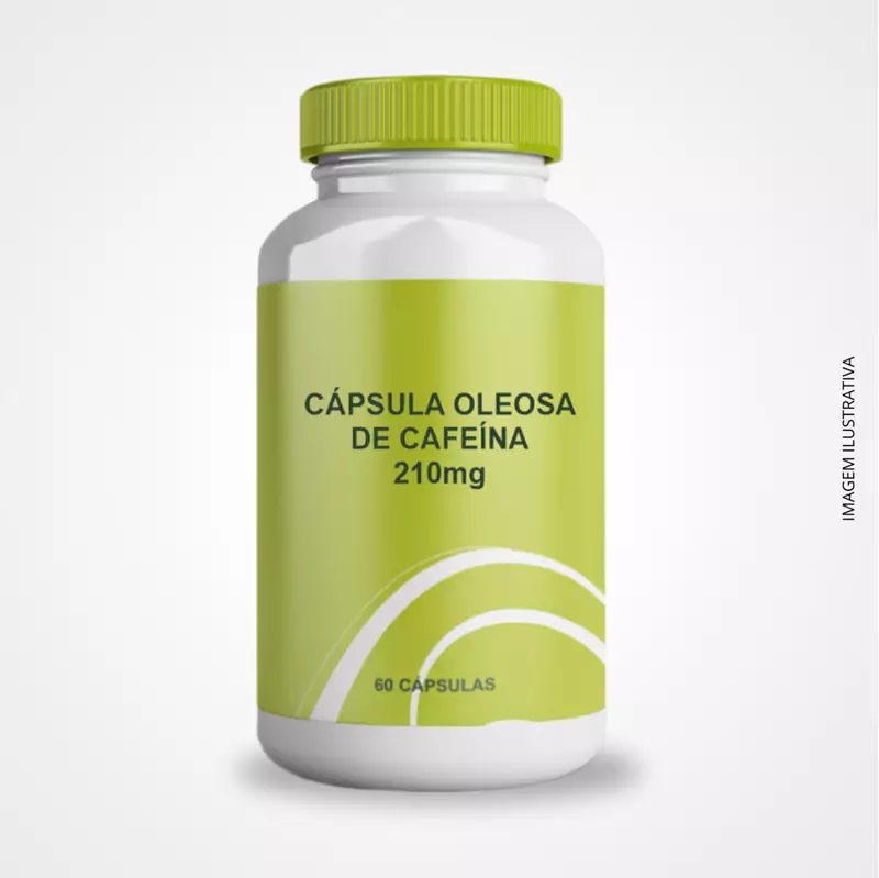 Cafeína 210mg - 60 Cápsulas Oleosas