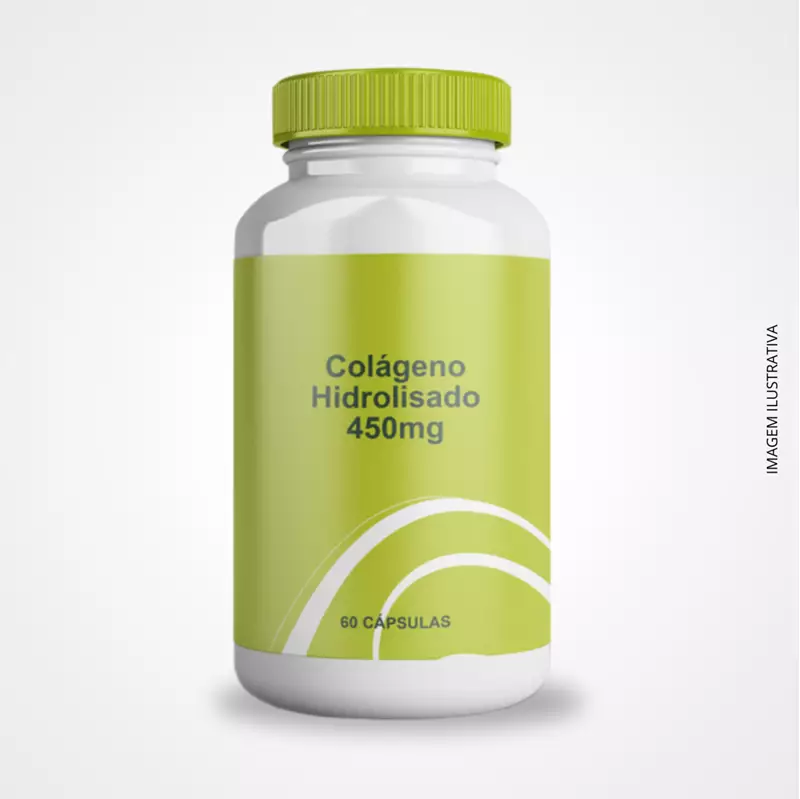 Colágeno - 450mg - 60 Cápsulas - Fórmula Equivalente