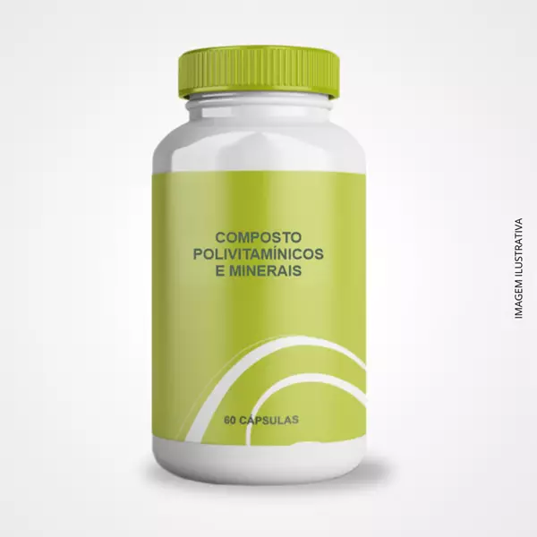 Composto Polivitamínico e Minerais - 60 Cápsulas