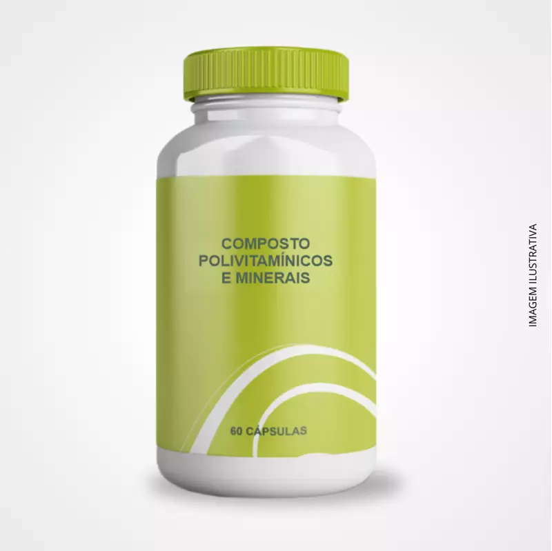 Composto Polivitamínico e Minerais - 60 Cápsulas