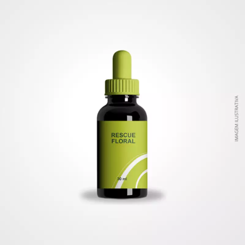 Floral de Bach Resgate SOS Manipulado 30ml Formula Equivalente