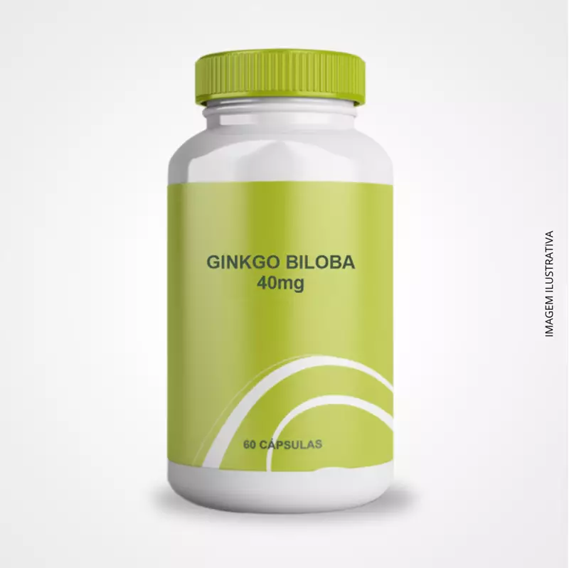 Ginkgo Biloba 40mg - 60 Cápsulas