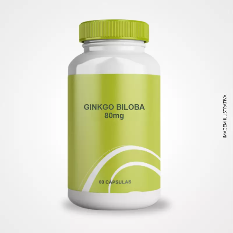 Ginkgo Biloba 80mg - 60 Cápsulas