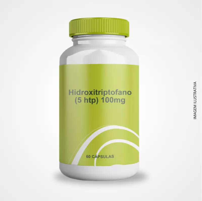 Hidroxitriptofano 5-HTP 100mg - 60 Cápsulas - Suporte ao Humor e Bem-Estar
