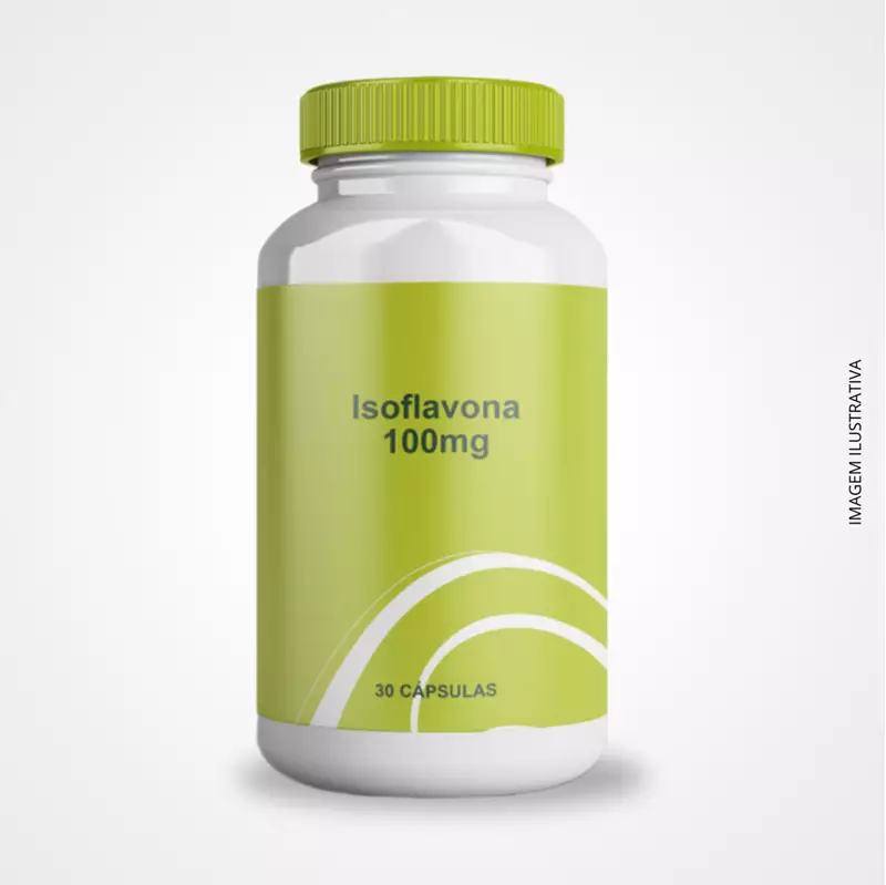 Isoflavona 100mg - 30 Cápsulas - Alívio dos Sintomas da Menopausa