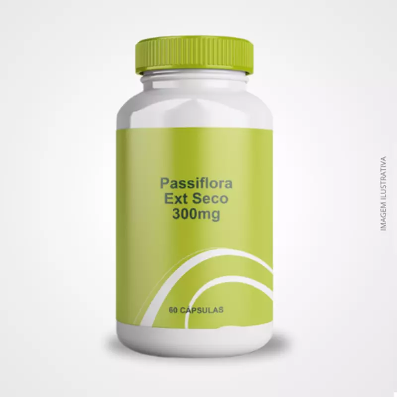 Passiflora 300mg - 60 Cápsulas - Relaxante Natural e Melhora do Sono