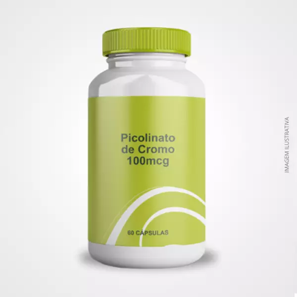 Picolinato de Cromo 200mcg - 60 Cápsulas - Suporte ao Metabolismo da Glicose