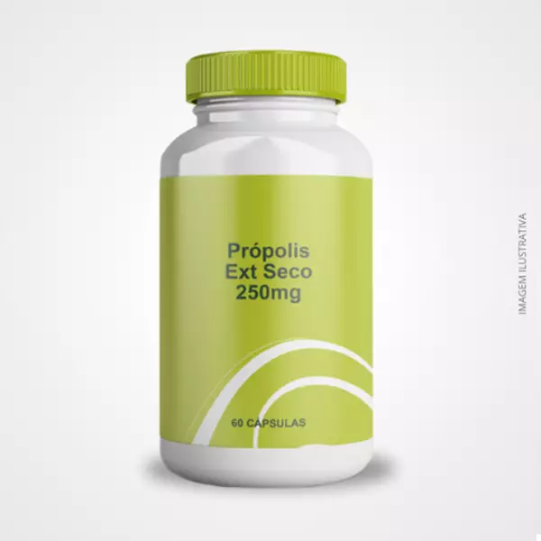 Própolis Extrato Seco 250mg - 60 Cápsulas - Suporte Imunológico e Antioxidante