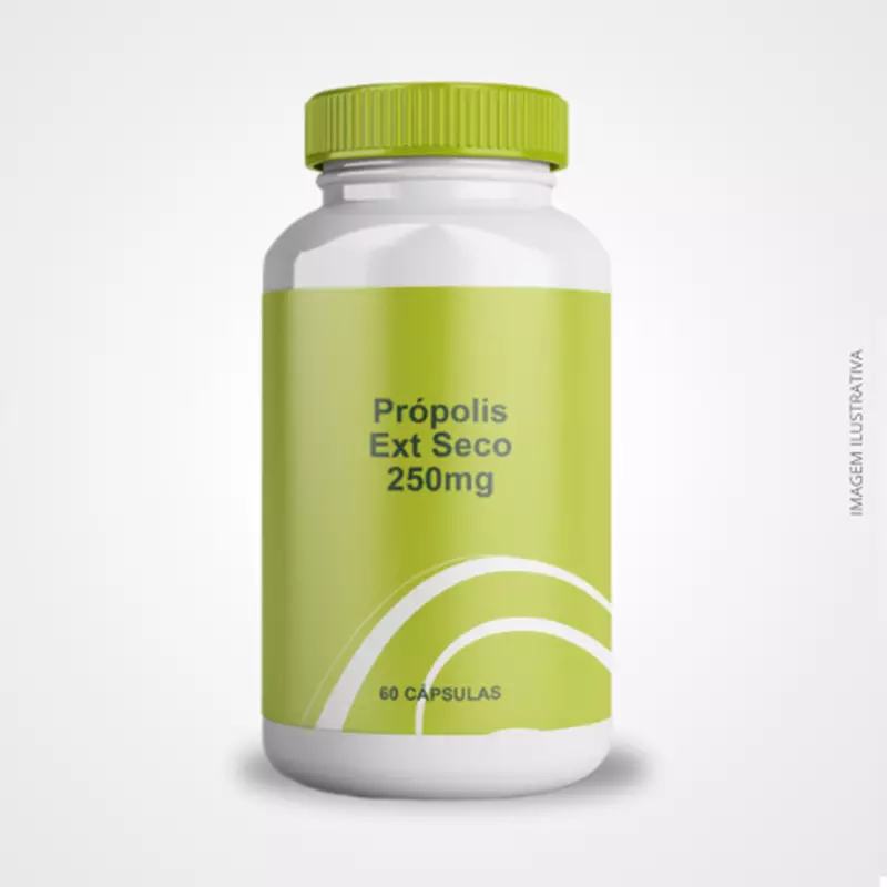 Própolis Extrato Seco 250mg - 60 Cápsulas - Suporte Imunológico e Antioxidante