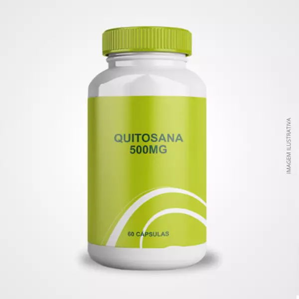 Quitosana 500mg - 60 Cápsulas - Auxílio na Perda de Peso e Controle do Colesterol Quitosana 500mg - 60 Cápsulas - Auxílio na Perda de Peso e Controle do Colesterol