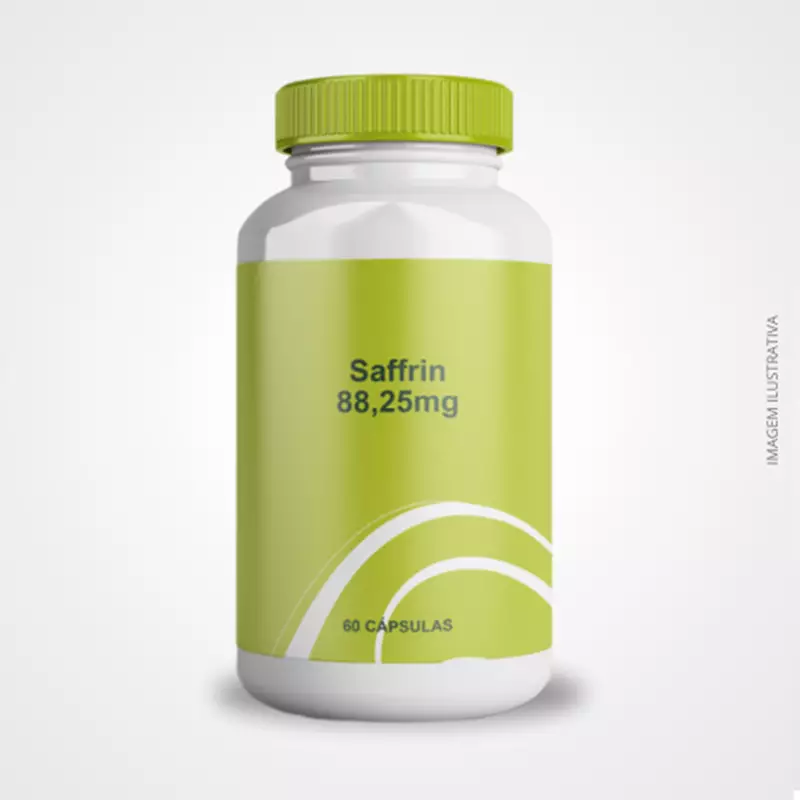 Saffrin 88,50mg 60 Cápsulas - Controle de Apetite e Emagrecimento Natural