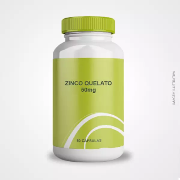 Zinco Quelato 50mg - 60 Cápsulas