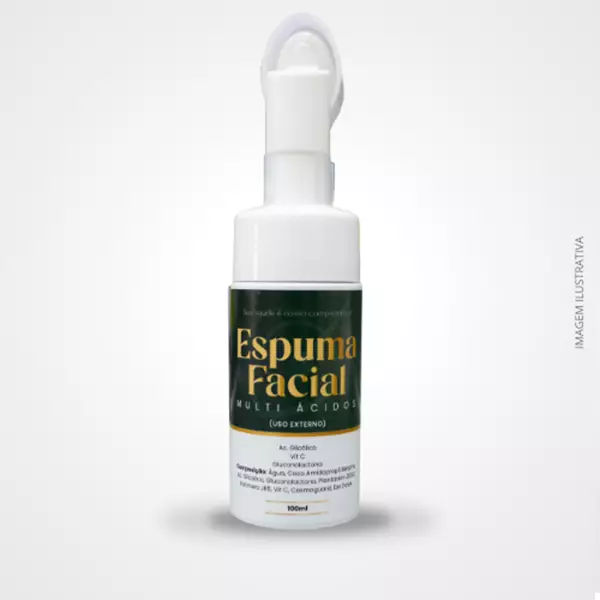 Espuma Facial Multi 100 ml: Limpeza Profunda e Renovação com Ácido Glicólico e Vitamina C - Fórmula Equivalente Espuma Facial Multi 100 ml: Limpeza Profunda e Renovação com Ácido Glicólico e Vitamina C - Fórmula Equivalente