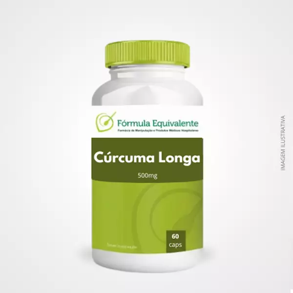 Curcuma Longa 500 mg 95% Curcuminoides - Alívio Rápido para Dores Articulares 60 Cápsulas Curcuma Longa 500 mg 95% Curcuminoides - Alívio Rápido para Dores Articulares 60 Cápsulas