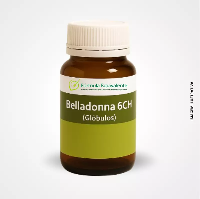 Belladonna 6CH Glóbulos 12g  Homeopatia para Febre, Inflamações e Dores de Cabeça
