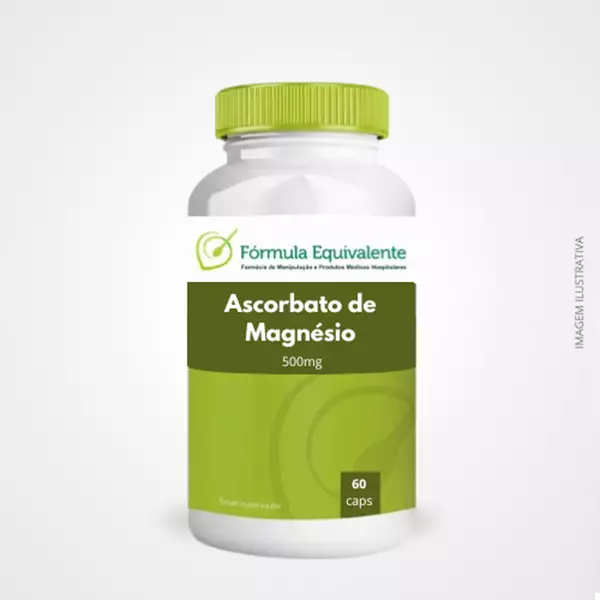 Ascorbato de Magnésio 500mg 60 Cápsulas – Vitamina C Tamponada Ascorbato de Magnésio 500mg 60 Cápsulas – Vitamina C Tamponada