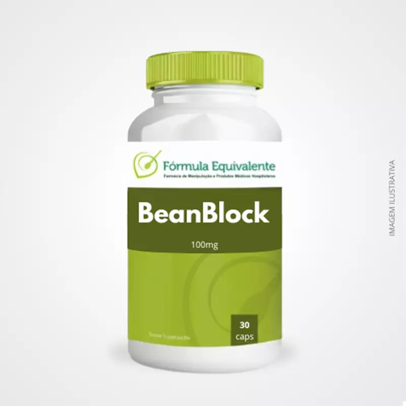 BeanBlock 100 mg 30 cápsulas - Bloqueador Natural de Carboidratos | Fórmula Equivalente