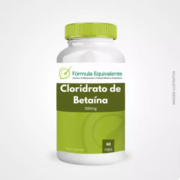 Cloridrato de Betaína 300mg � 60 Cápsulas