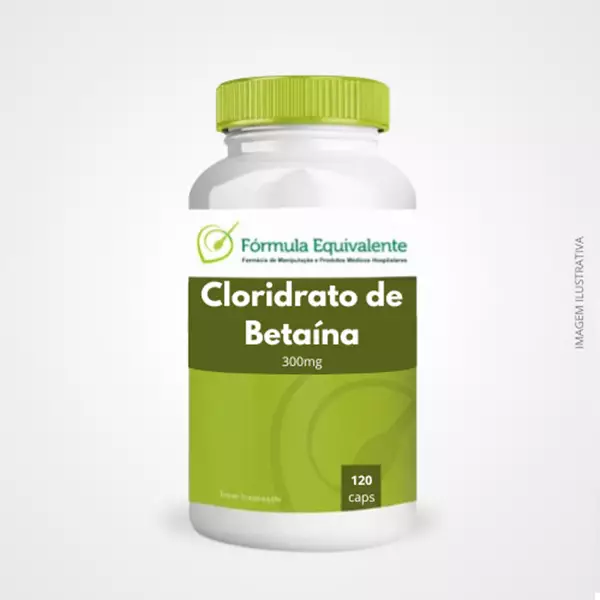 Cloridrato de Betaína 300mg � 120 Cápsulas