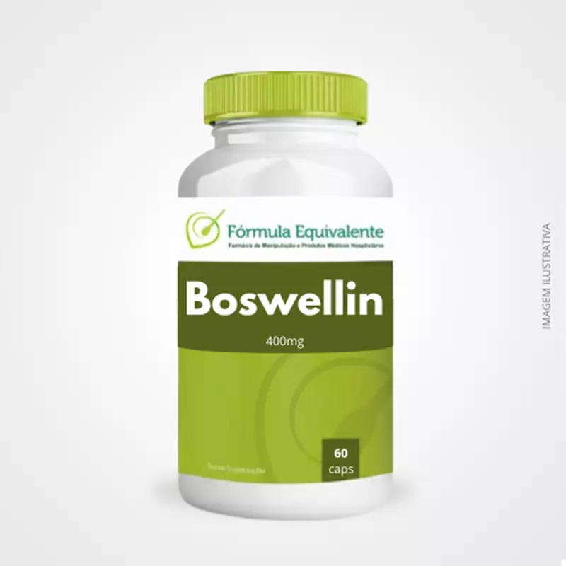 Boswellin (Boswellia Serrata 400mg) 60% Ácido Boswellico  Saúde das Articulações e Anti-inflamatório Natural - 60 cápsulas