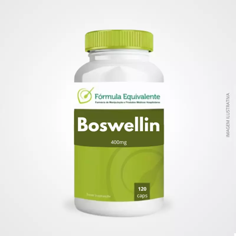 Boswellin (Boswellia Serrata 400mg) 60% Ácido Boswellico  Saúde das Articulações e Anti-inflamatório Natural - 120 cápsulas