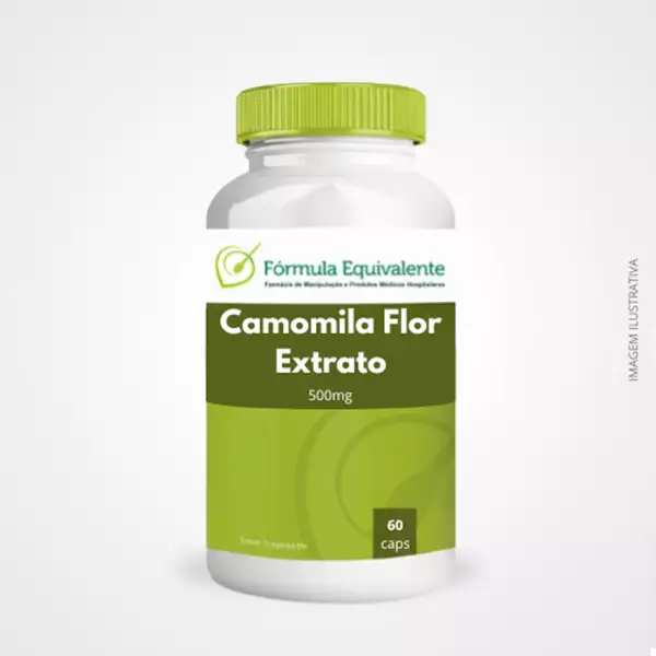 Camomila Flor Extrato Seco 500mg � 60 Cápsulas