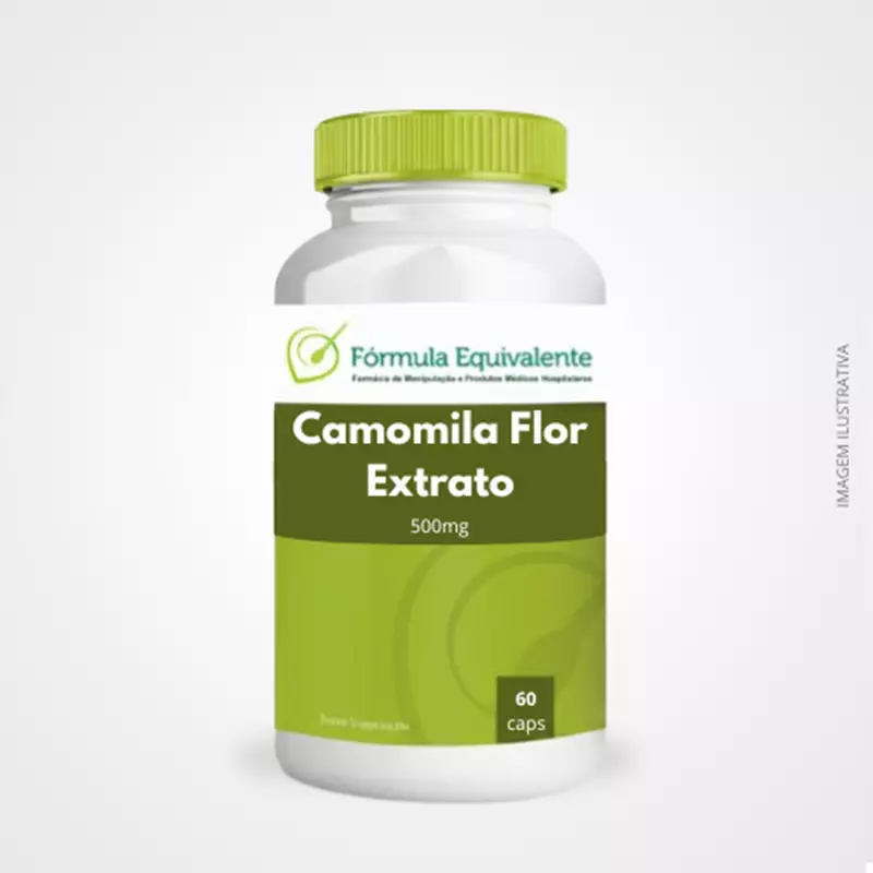 Camomila Flor Extrato Seco 500mg � 60 Cápsulas